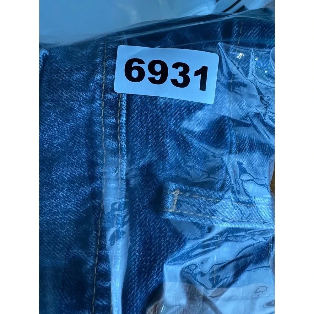 Levi's Jeans Men 38x32 Blue 501 Original Fit Straight Leg Paint Splatter‎ Denim